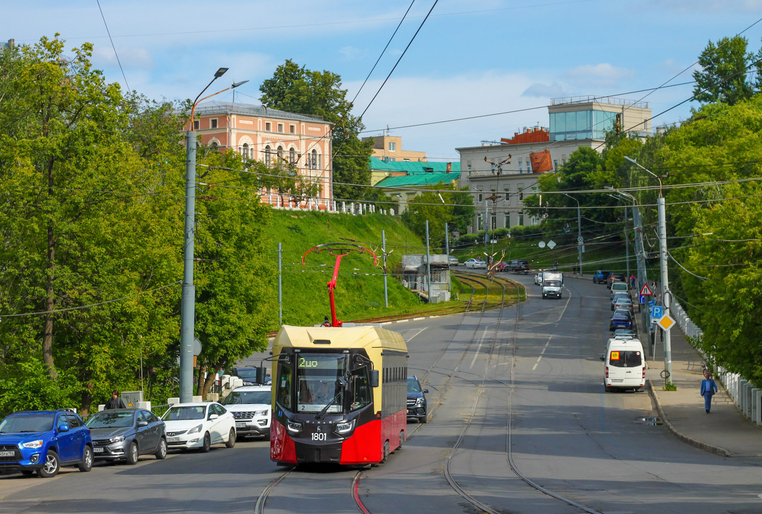 Nizhny Novgorod, BKM T811 "MiNiN" № 1801; Nizhny Novgorod — Tram lines