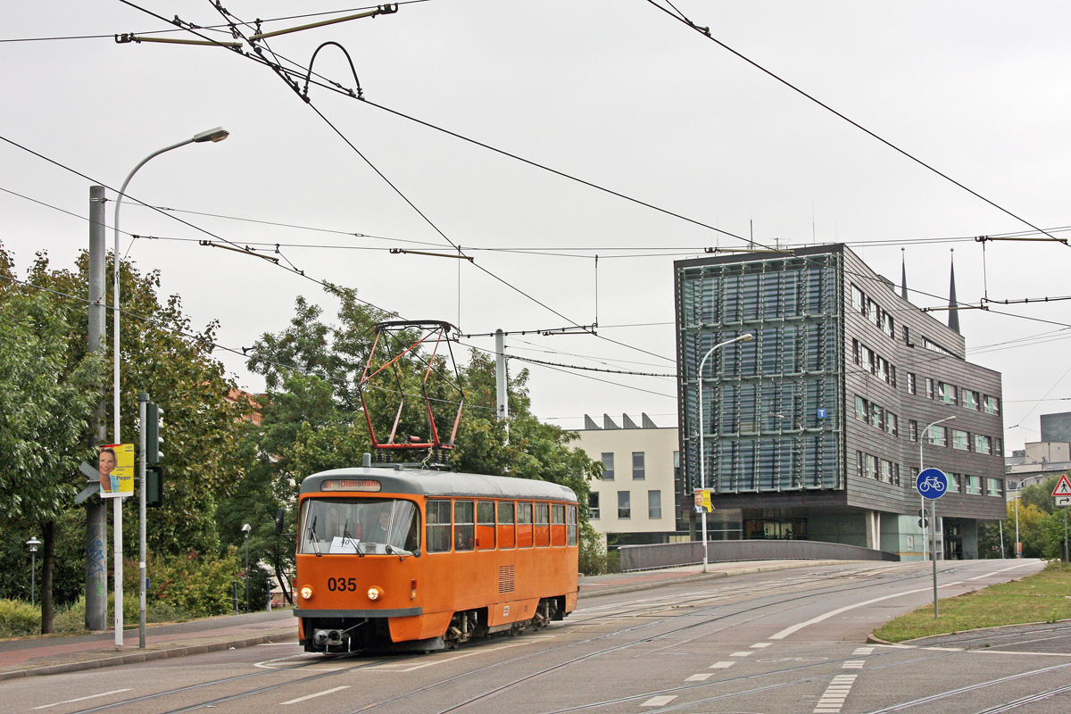 Галле, Tatra T4D № 035; Галле — Anniversary: 40 years of tramcars Tatra T4D in Halle (13.09.2009) • Jubiläum: 40 Jahre Tatra-Wagen in Halle (13.09.2009)