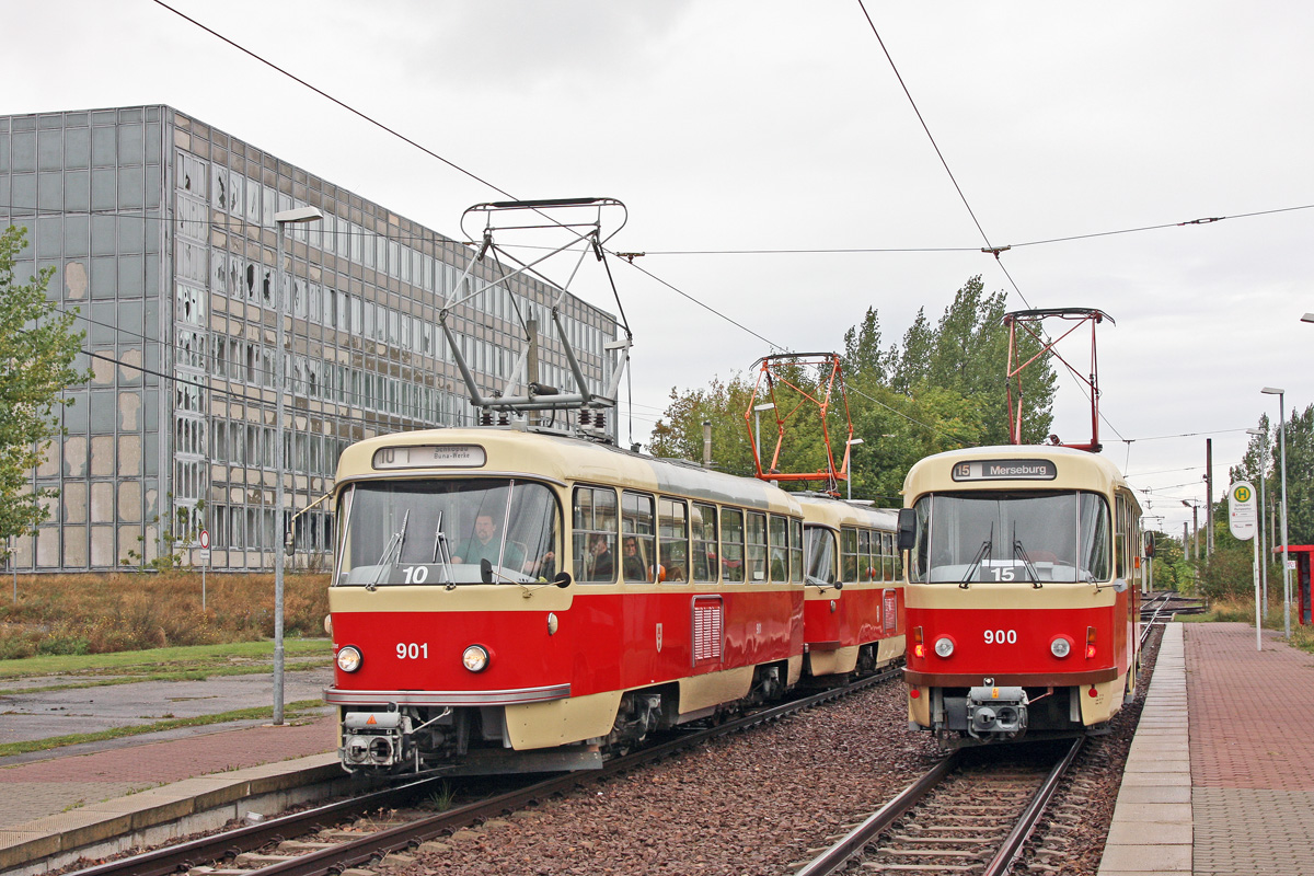 Галле, Tatra T4D № 901; Галле, Tatra T4D-Z № 900; Галле — Anniversary: 40 years of tramcars Tatra T4D in Halle (13.09.2009) • Jubiläum: 40 Jahre Tatra-Wagen in Halle (13.09.2009)