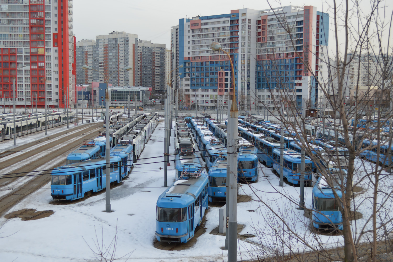 Москва, МТТЧ № 30153; Москва — Трамвайные депо: [3] Краснопресненское. Новая территория в Строгино