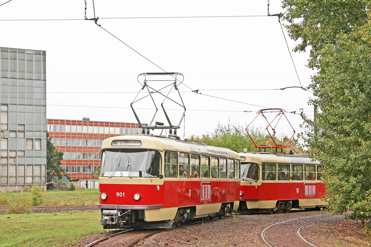 Галле, Tatra T4D № 901; Галле — Anniversary: 40 years of tramcars Tatra T4D in Halle (13.09.2009) • Jubiläum: 40 Jahre Tatra-Wagen in Halle (13.09.2009)