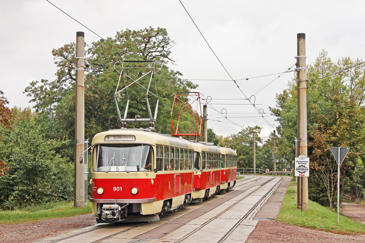 Halle, Tatra T4D № 901; Halle — Anniversary: 40 years of tramcars Tatra T4D in Halle (13.09.2009) • Jubiläum: 40 Jahre Tatra-Wagen in Halle (13.09.2009)