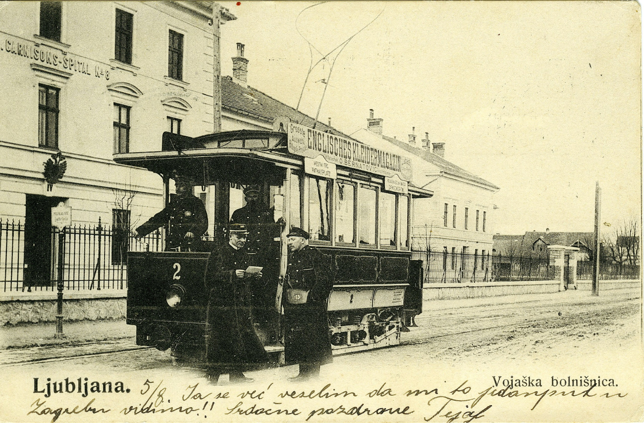 Любляна, Двухосный моторный Graz № 2; Любляна — Старые фотографии