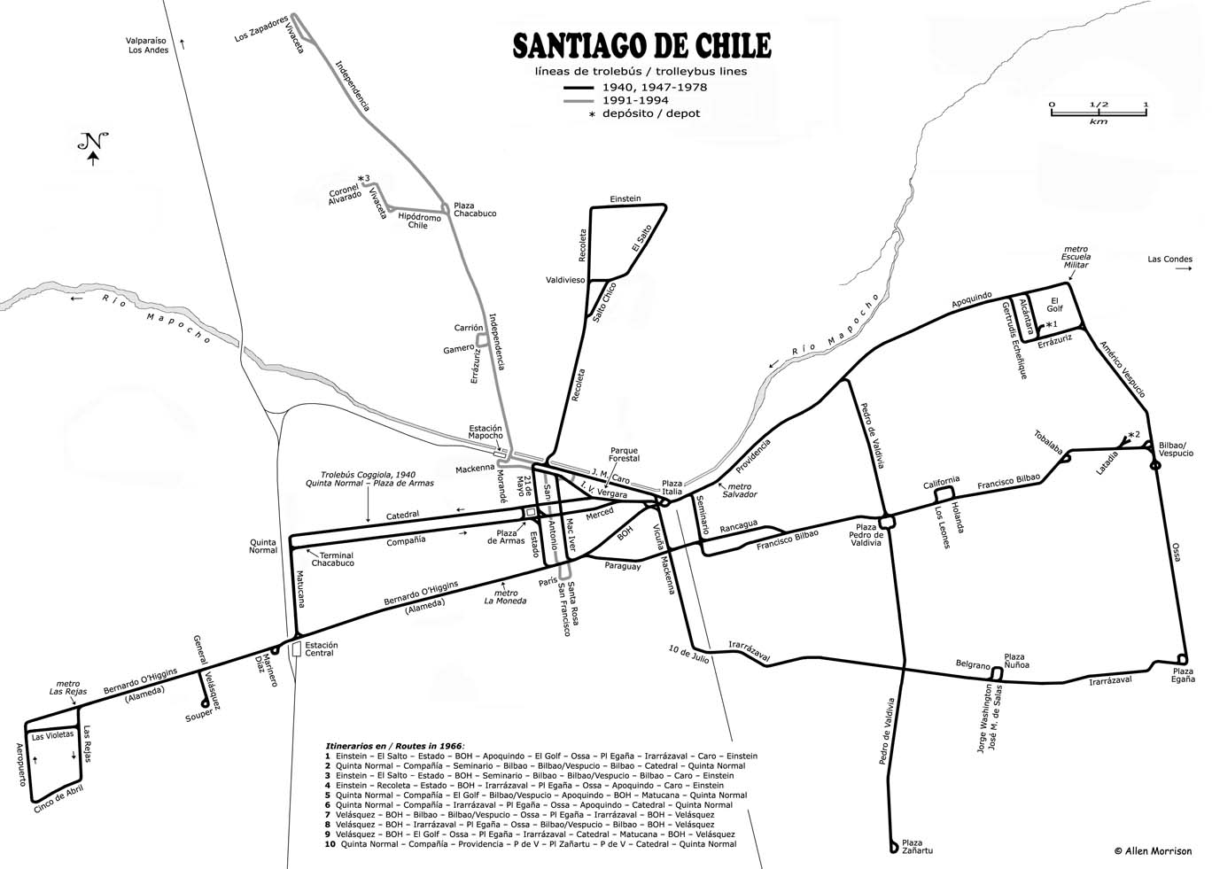 Santiago — Maps