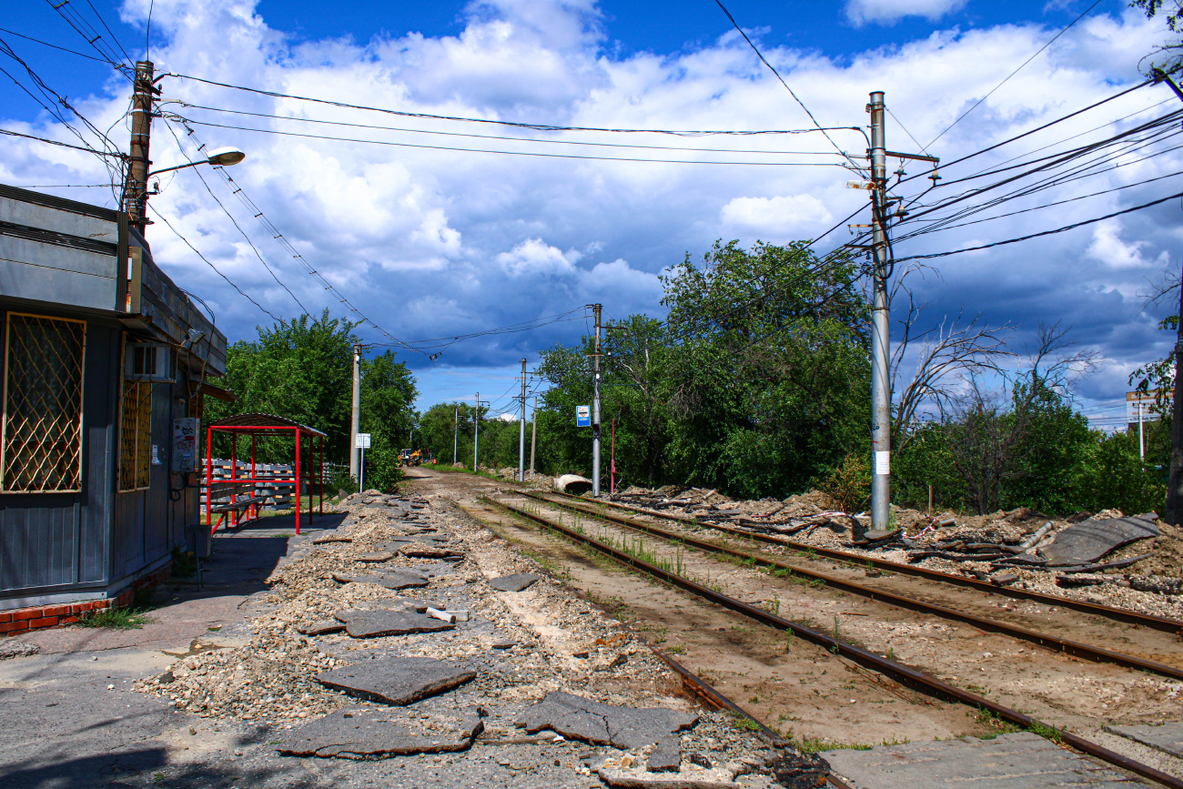 Волгоград — Ремонты и реконструкции; Волгоград — Трамвайные линии: [5] Пятое депо — Скоростной трамвай