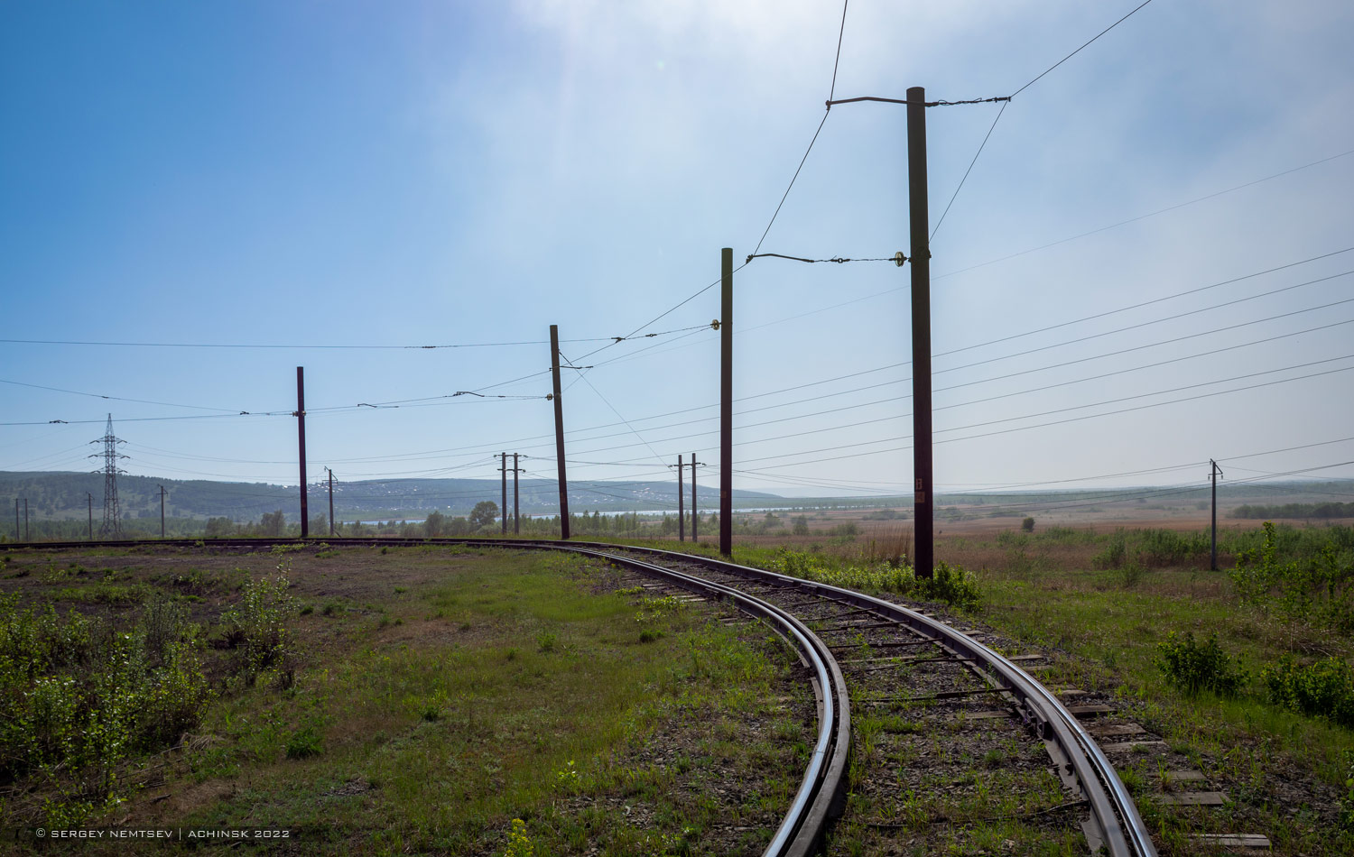 Ачинск — Трамвайные линии и инфраструктура (Линия на ЗФА)