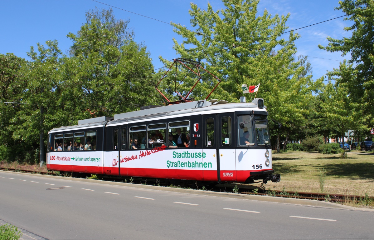 Хальберштадт, Esslingen GT4 № 156; Хальберштадт — Юбилей: 120 лет электрическому трамвайному движению в Хальберштадте (03.06.2023)