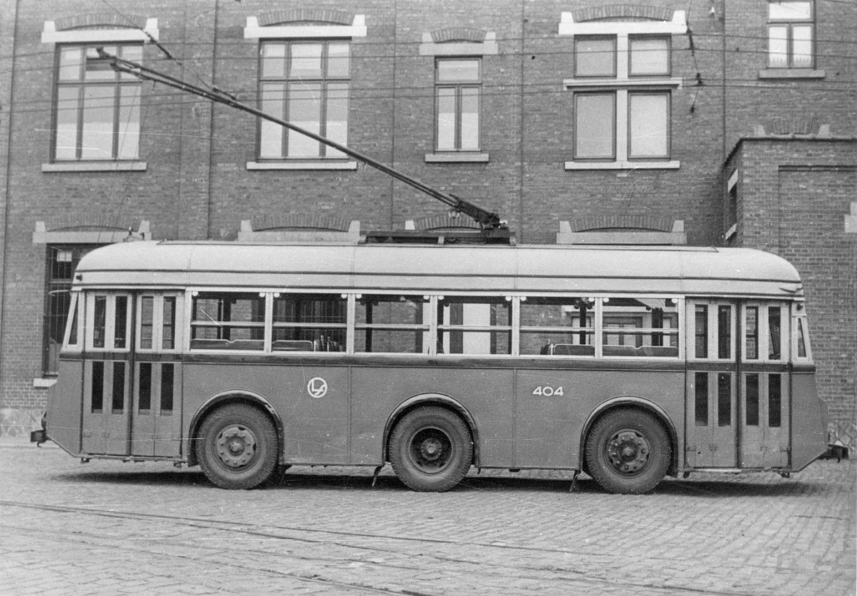 Liège, ACEC/Brossel № 404; Liège — Old Photos (trolleybus)