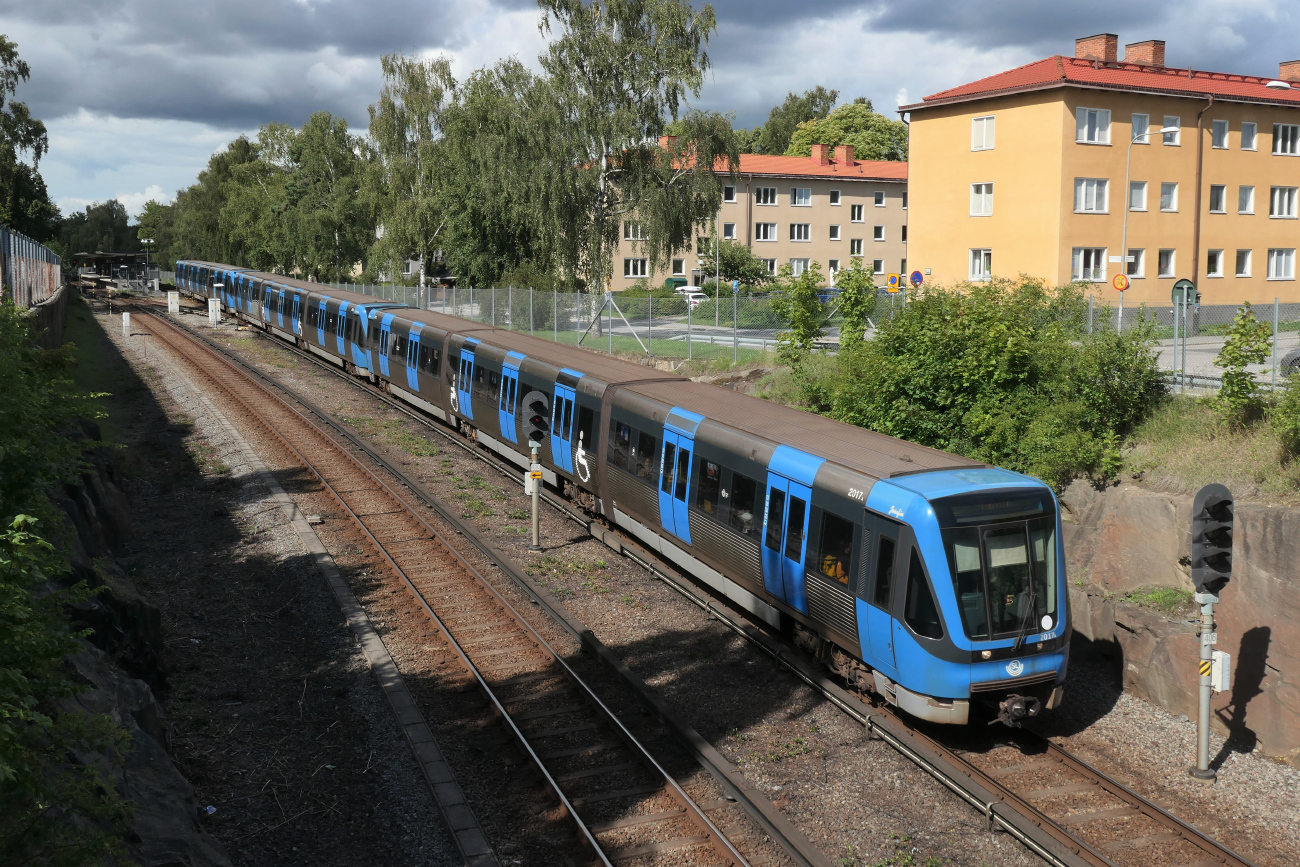 Стокгольм, Adtranz C20 № 2017; Стокгольм — Tunnelbana — Зелёная линия | Gröna Linjen