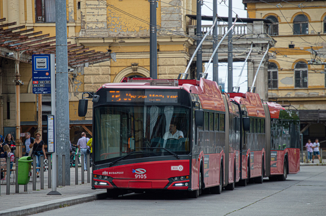 Budapeštas, Solaris Trollino IV 18 Škoda nr. 9105