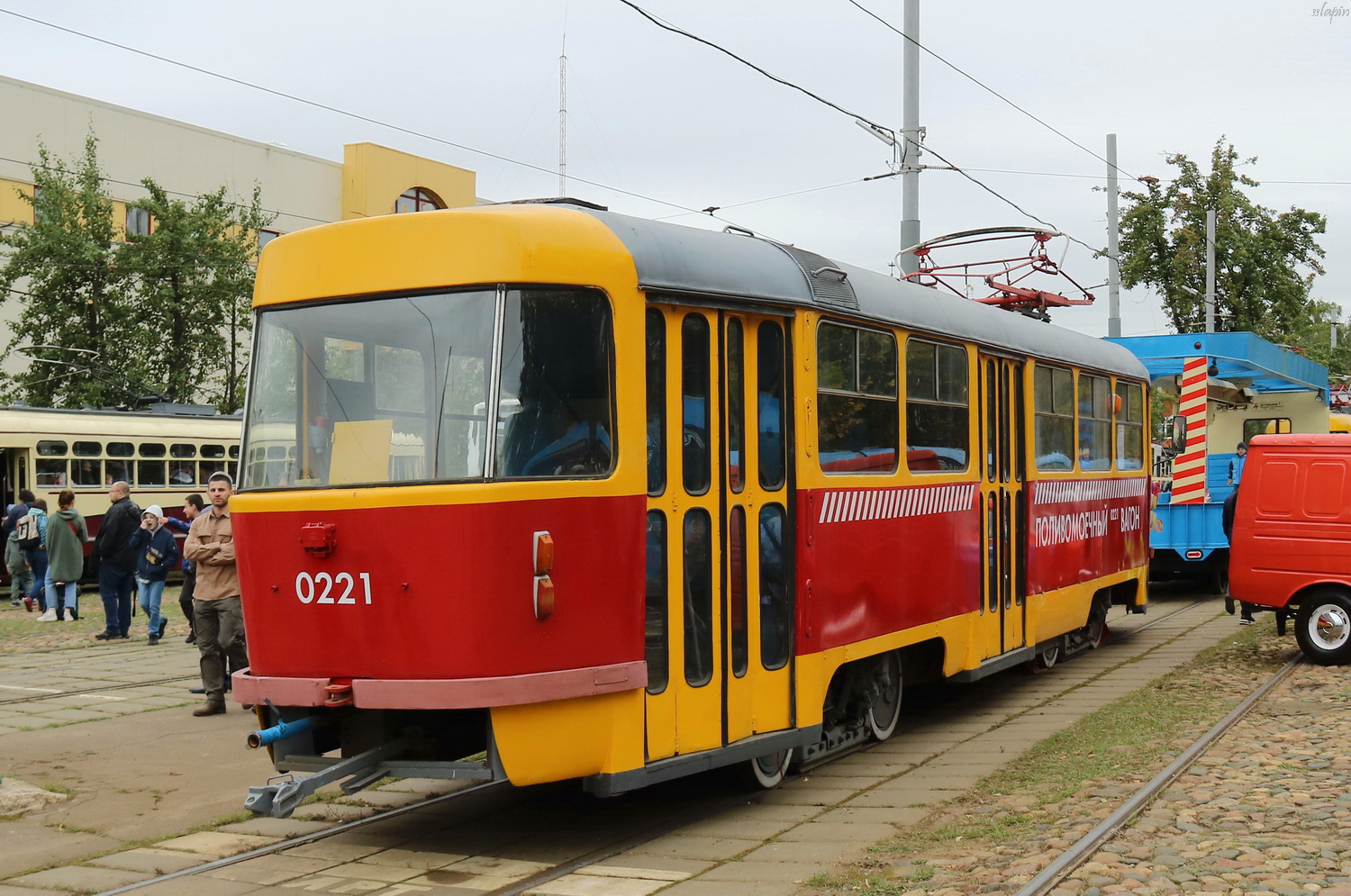 Москва, Tatra T3SU № 0221; Москва — Парад и выставка трамваев в честь Дня города 9 сентября 2023