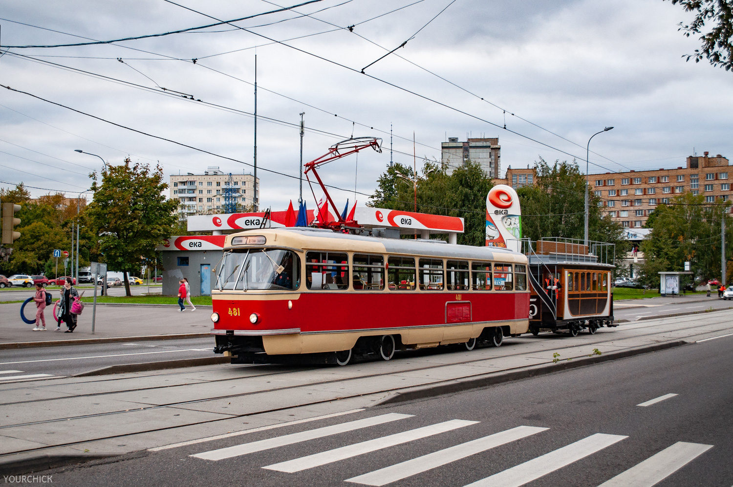 Москва, Tatra T3SU (двухдверная) № 481