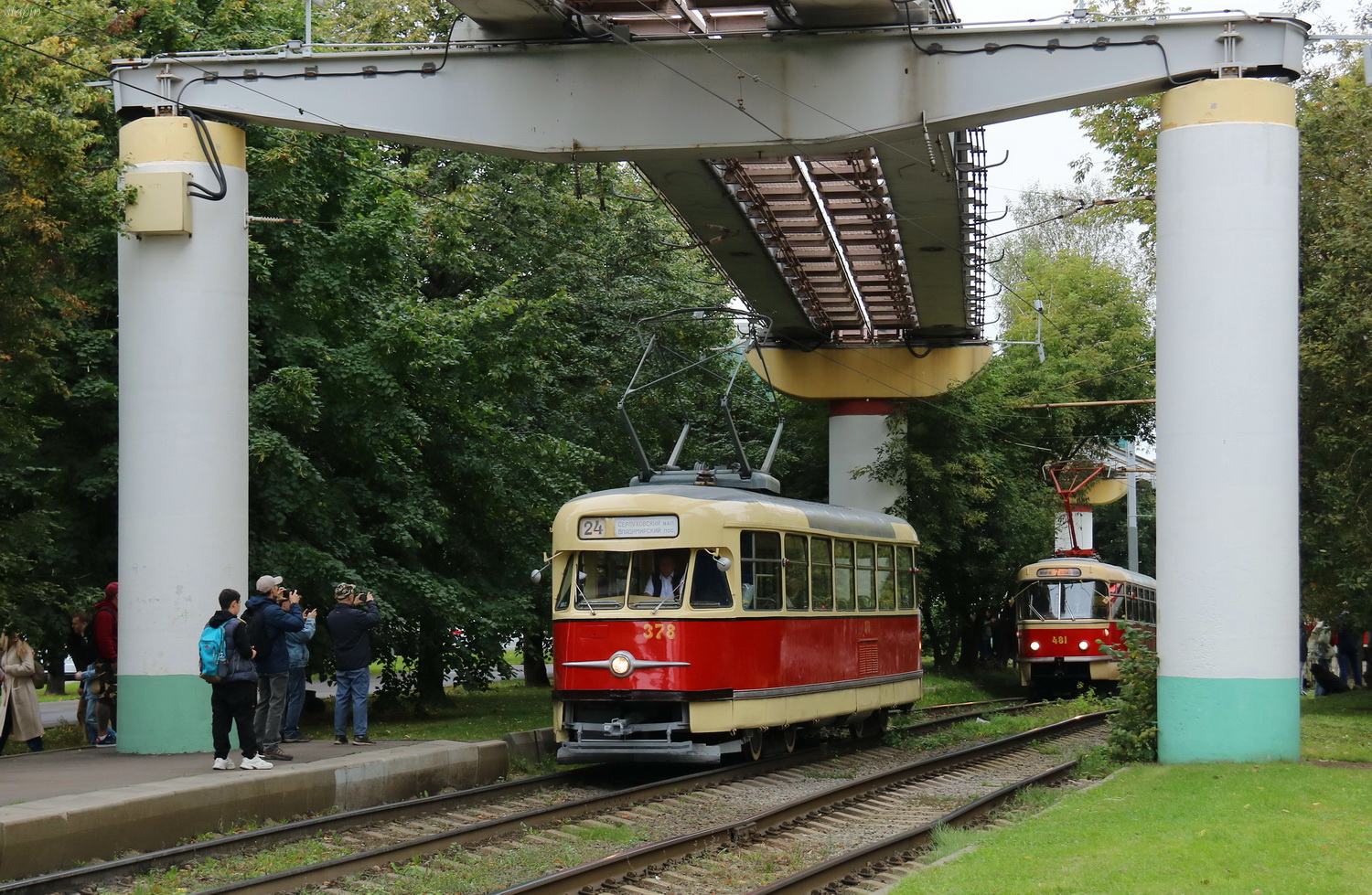 Москва, Tatra T2SU № 378; Москва — Парад и выставка трамваев в честь Дня города 9 сентября 2023