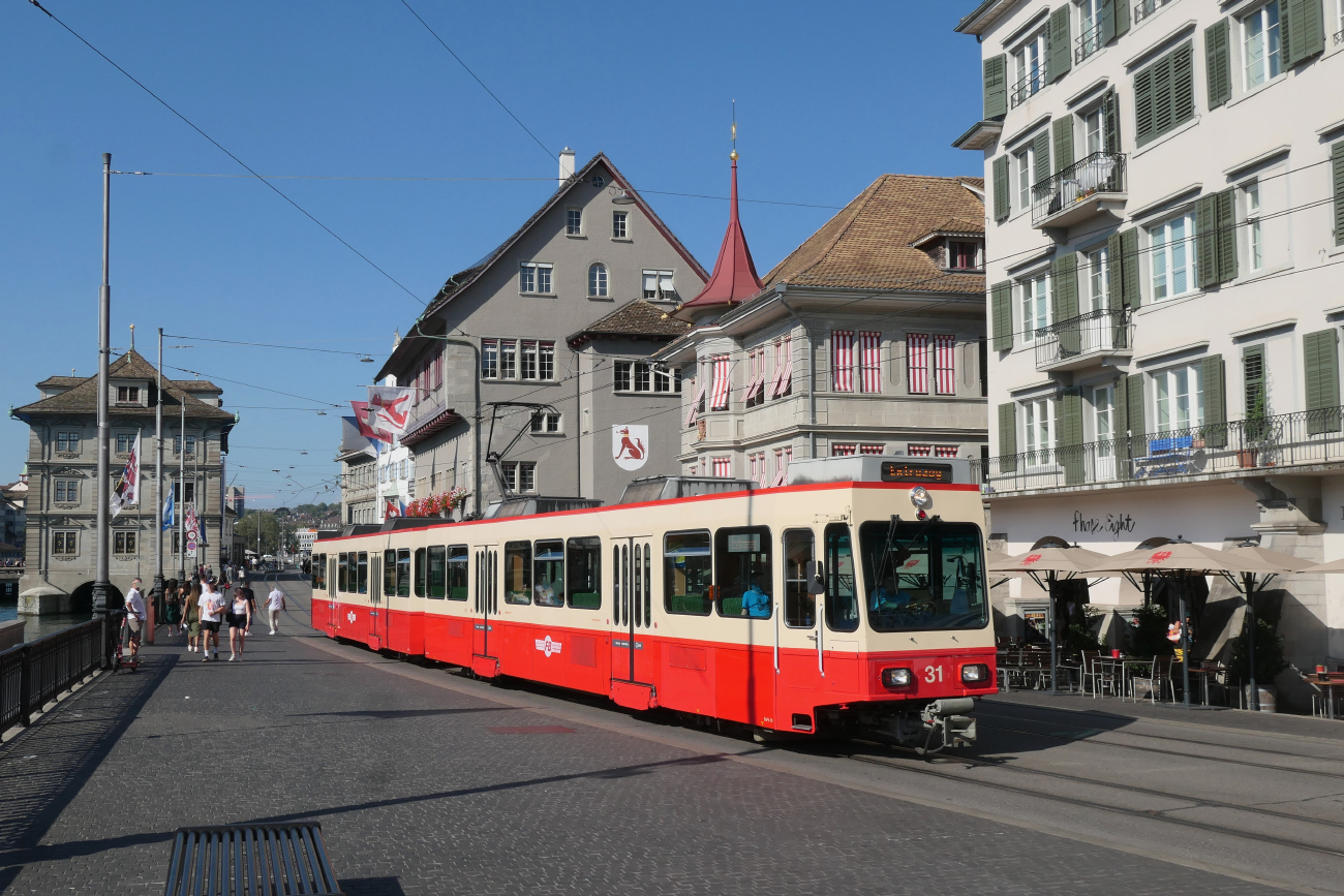 Цюрих, SWP/SIG/BBC Be 8/8 № 31-32; Цюрих — Farewell Tram 2000 first series with Forchbahn 2000