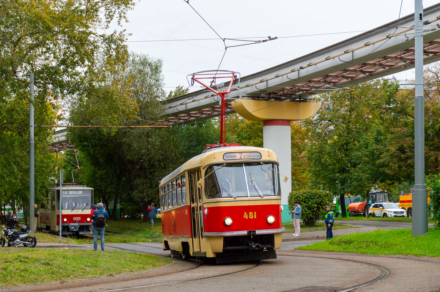 Москва, Tatra T3SU (двухдверная) № 481; Москва — Парад и выставка трамваев в честь Дня города 9 сентября 2023