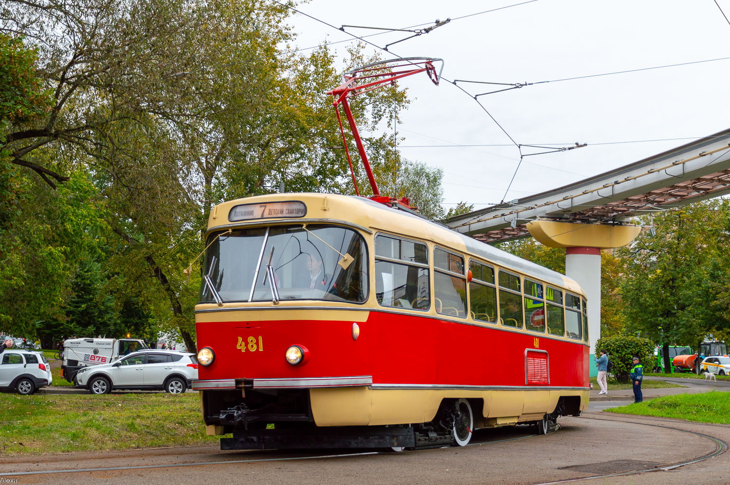 Москва, Tatra T3SU (двухдверная) № 481; Москва — Парад и выставка трамваев в честь Дня города 9 сентября 2023