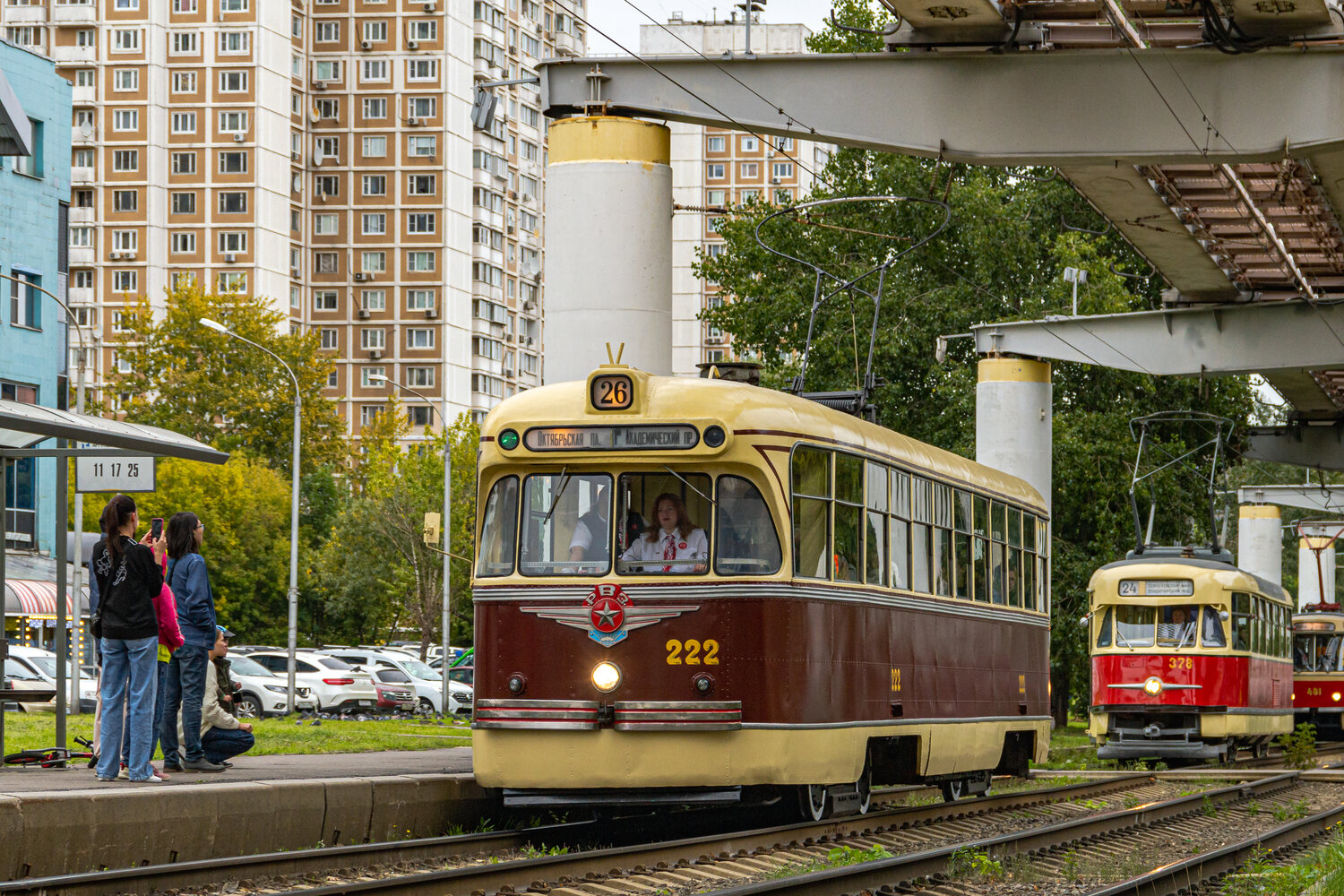 Москва, РВЗ-6 № 222; Москва — Парад и выставка трамваев в честь Дня города 9 сентября 2023