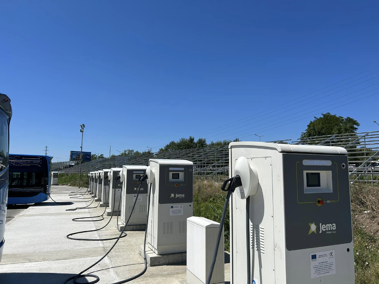 Burgas — Electric bus transport — Charging stations