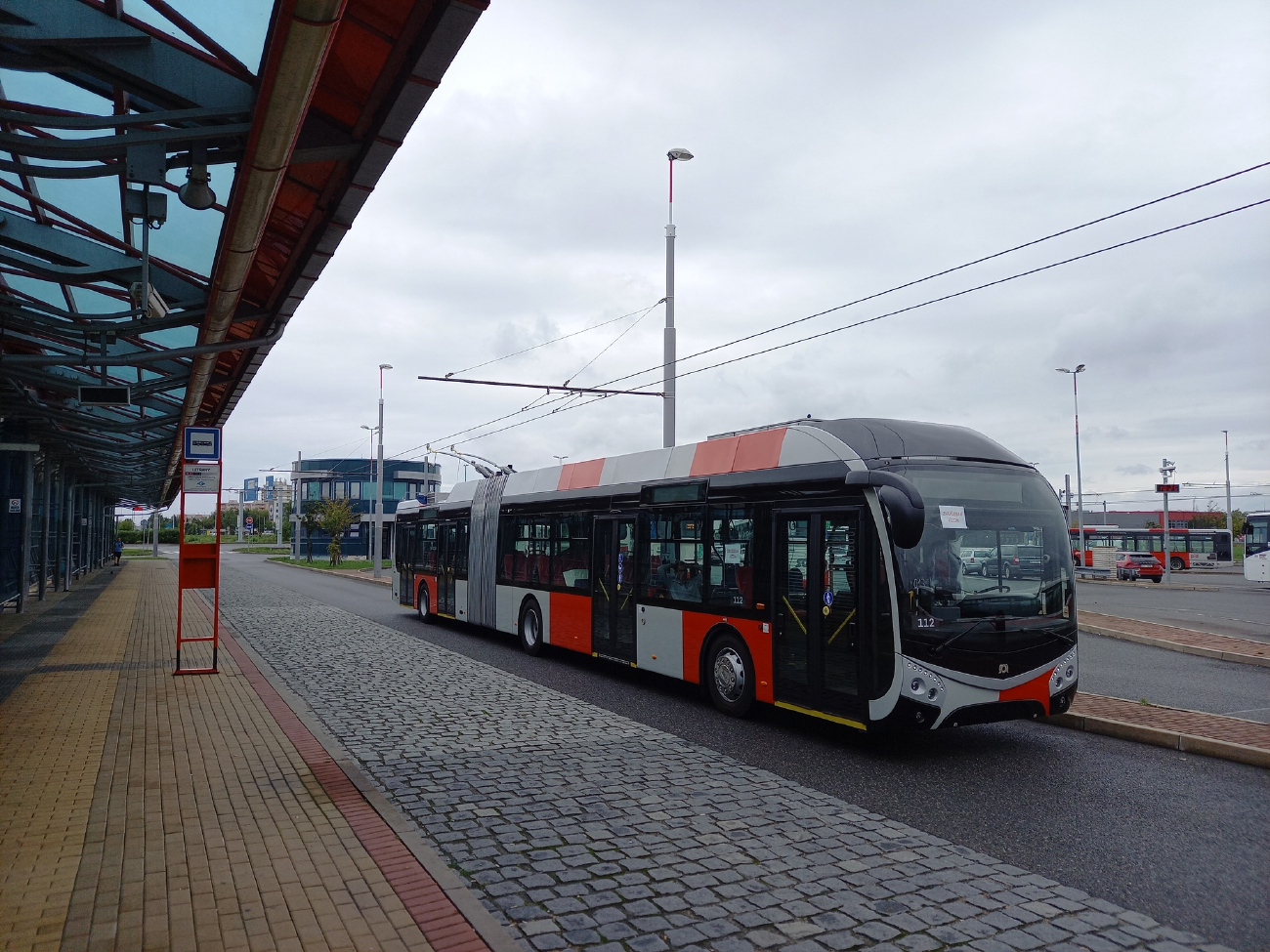 Прага, SOR TNS 18 (Cegelec) № 112; Прага — Троллейбусные линии и инфраструктура