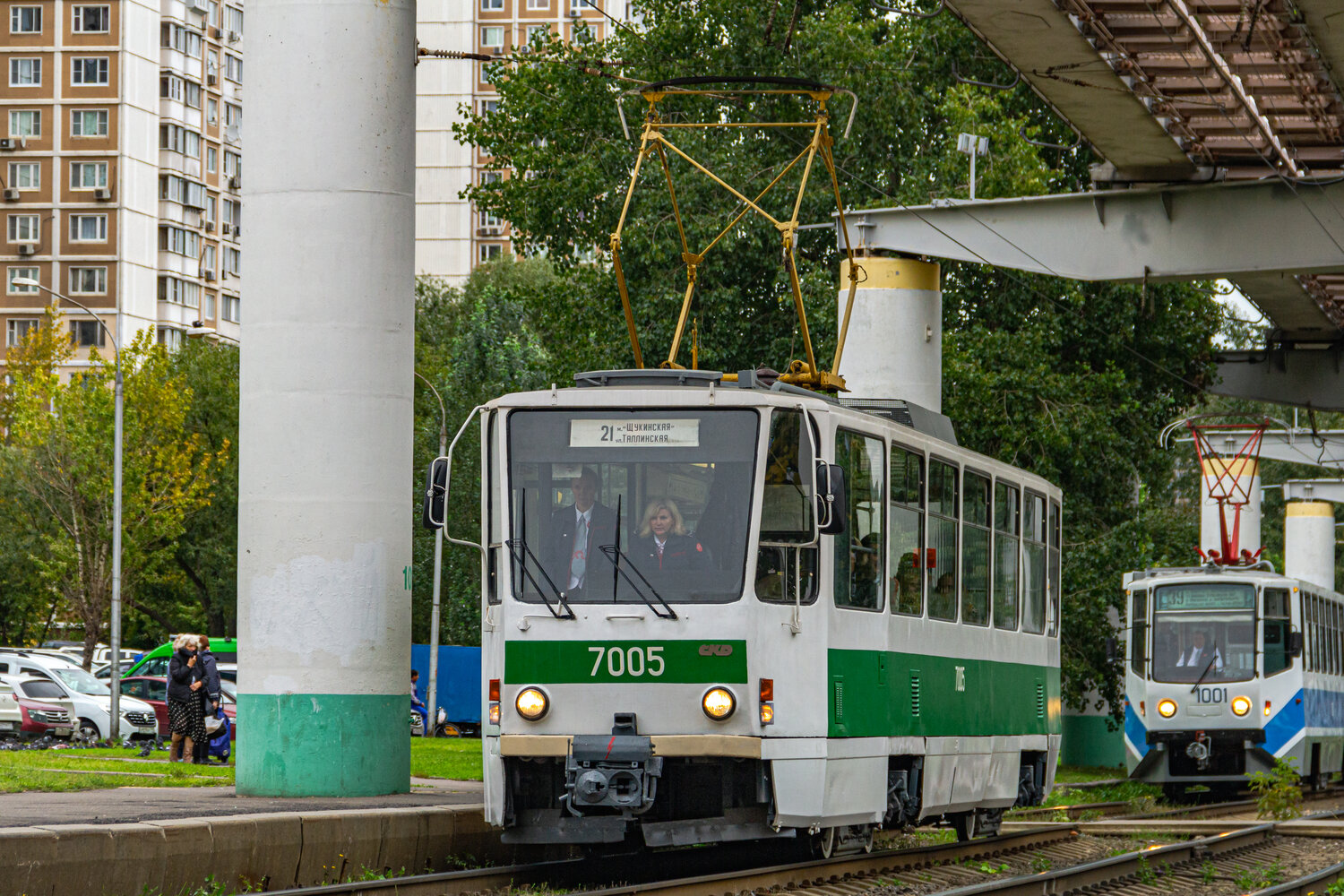 Москва, Tatra T7B5 № 7005; Москва — Парад и выставка трамваев в честь Дня города 9 сентября 2023