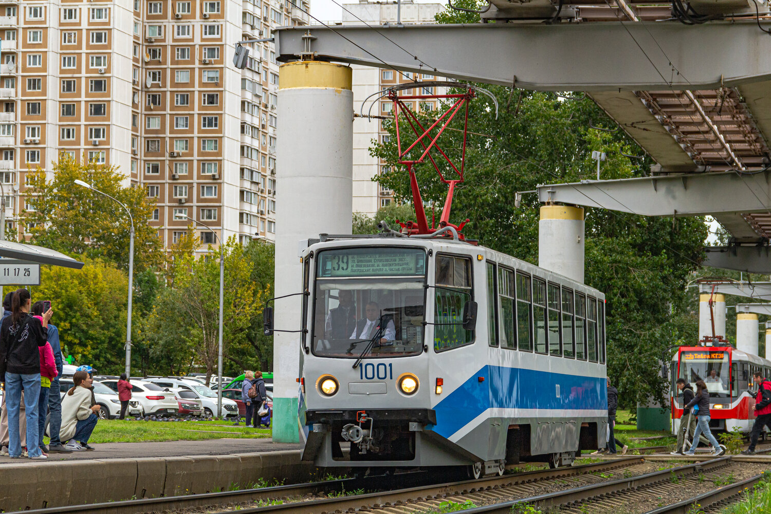 Москва, 71-608КМ № 1001; Москва — Парад и выставка трамваев в честь Дня города 9 сентября 2023