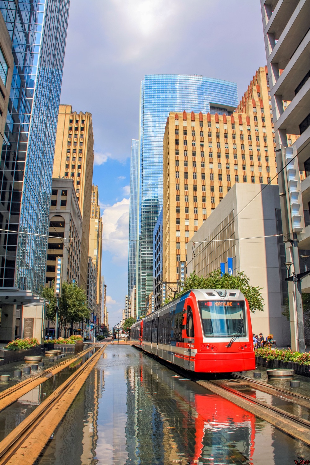 Houston, Siemens S70 LRV nr. 403; Houston — Lines and Infrastructure