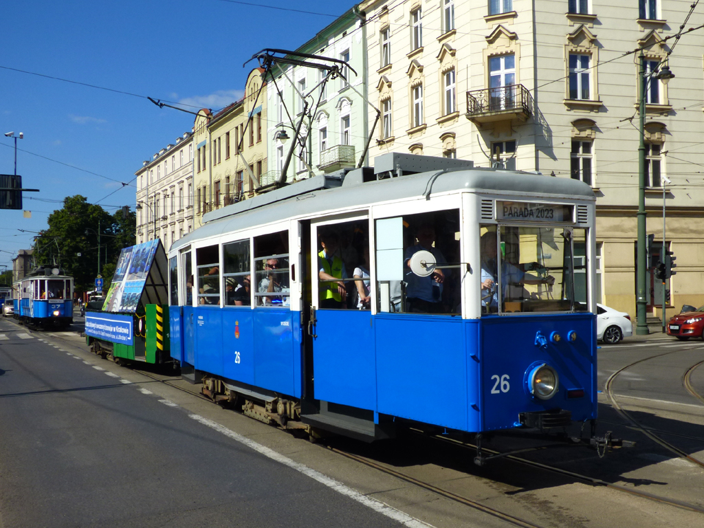 Краков, Konstal N № 26; Краков — Парад исторических и современных трамваев 2023