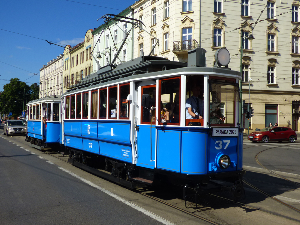 Краков, Sanok SN1 № 37; Краков — Парад исторических и современных трамваев 2023