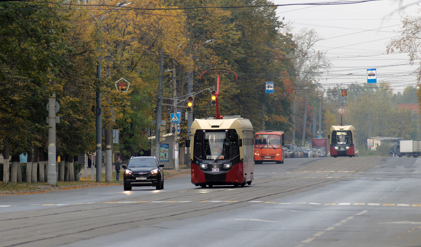 Nižni Novgorod, BKM T811 "MiNiN" № 3801; Nižni Novgorod — Tram lines
