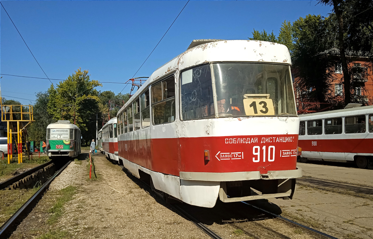 Самара, Tatra T3SU (двухдверная) № 910