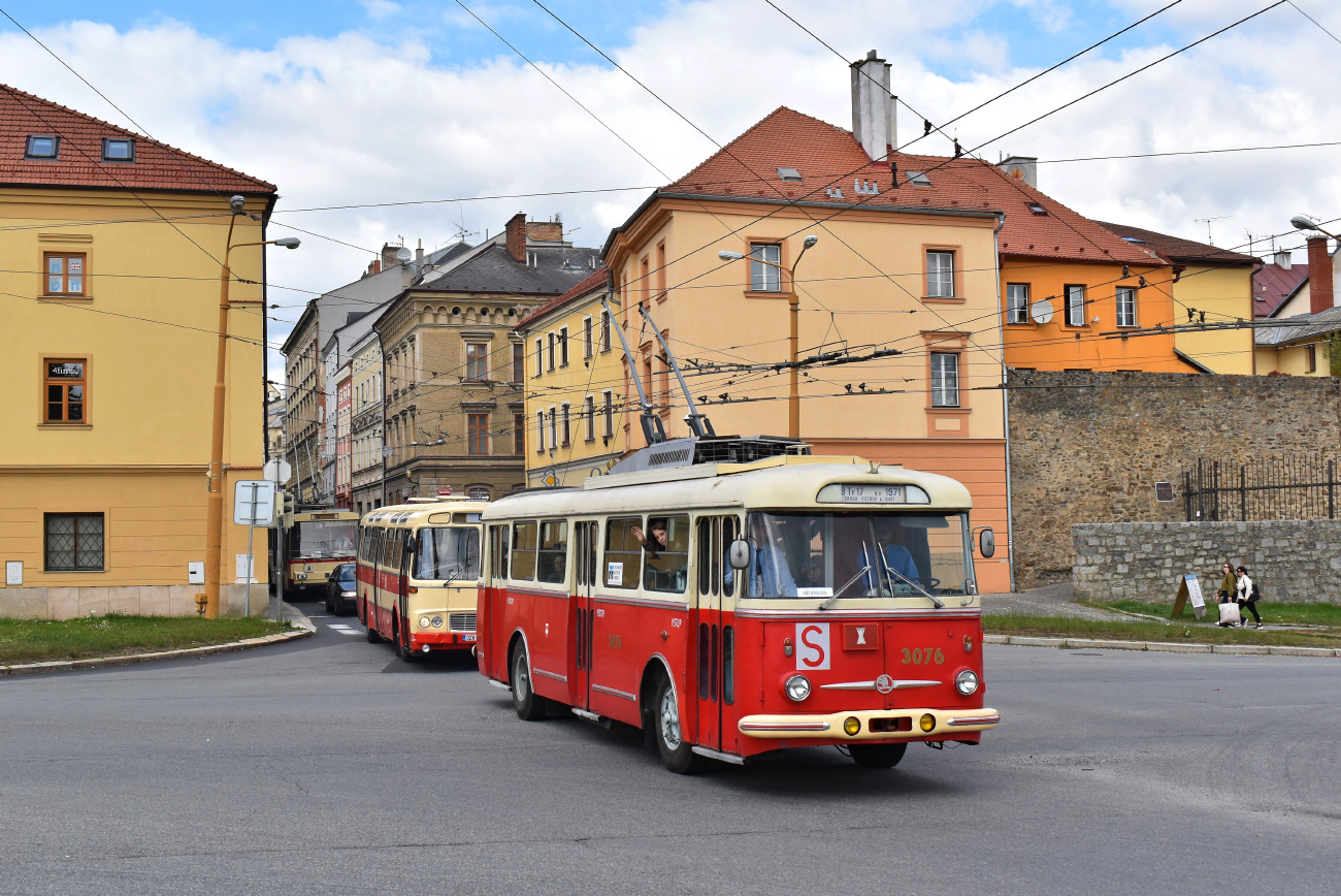 Брно, Škoda 9Tr17 № 3076; Йиглава — Юбилей: 75 лет троллейбусу и 80 лет автобусу в Йиглаве (23-24.09.2023)