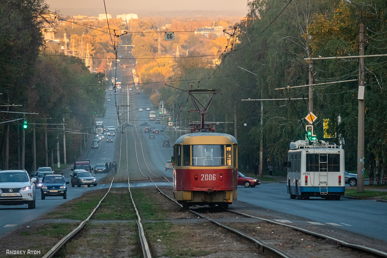 Уфа, Tatra T3D № 2006; Уфа — Трамвайная сеть — север; Уфа — Троллейбусная сеть — север