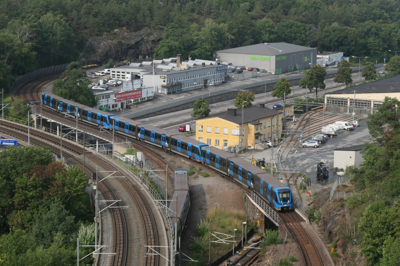 Стокгольм, Adtranz C20 № 2072; Стокгольм — Tunnelbana — Зелёная линия | Gröna Linjen