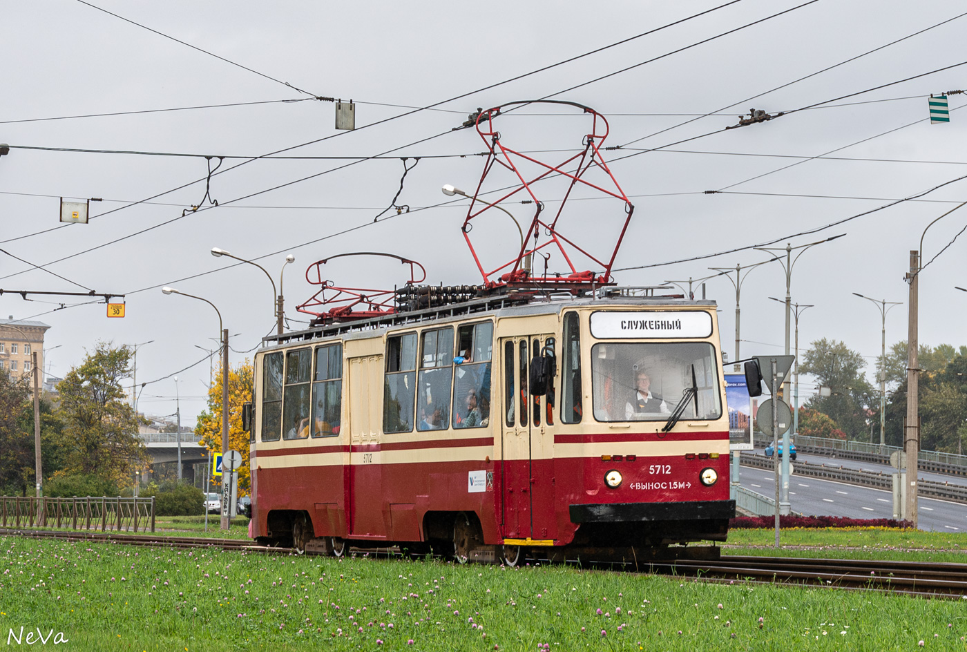 სანქტ-პეტერბურგი, PR (18M) № 5712; სანქტ-პეტერბურგი — Registered trip by tram PR-18M 5712 — 30.09.2023