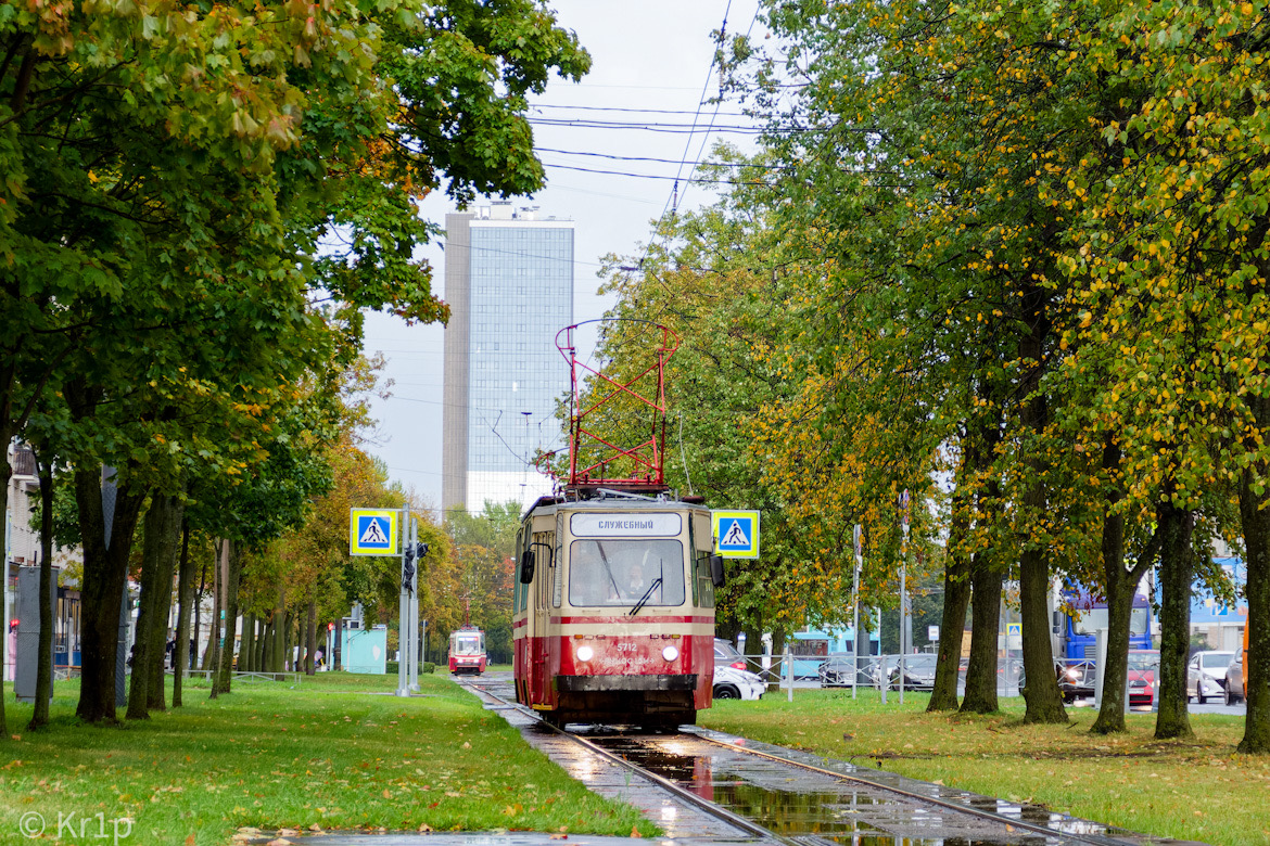 Трамвай 3474 по 21 от м. Озерки до м. Пр. Просвещения в СПб 12-*: ЛВС-86К 3474 п