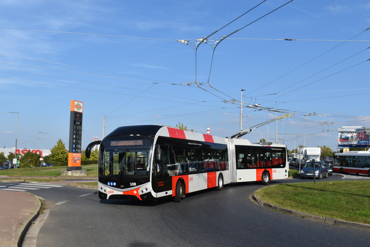 Прага, SOR TNS 18 (Cegelec) № 108; Прага — Троллейбусные линии и инфраструктура