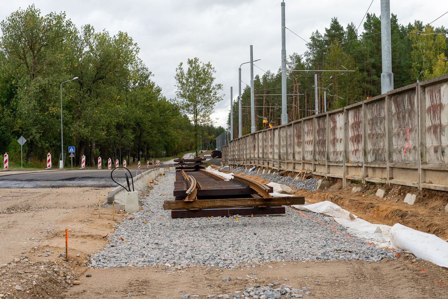Даугавпилс — Строительство трамвайной линии м.р. Химия в Стропы