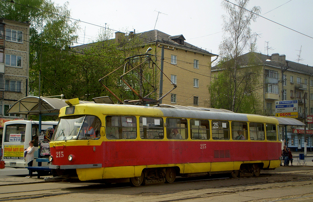 Тверь, Tatra T3SU № 215; Тверь — Трамвайные конечные станции и кольца