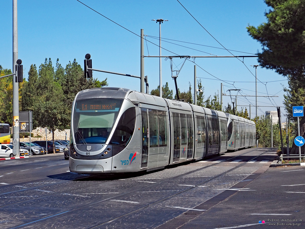 Jerusalem, Alstom Citadis 302 č. 05