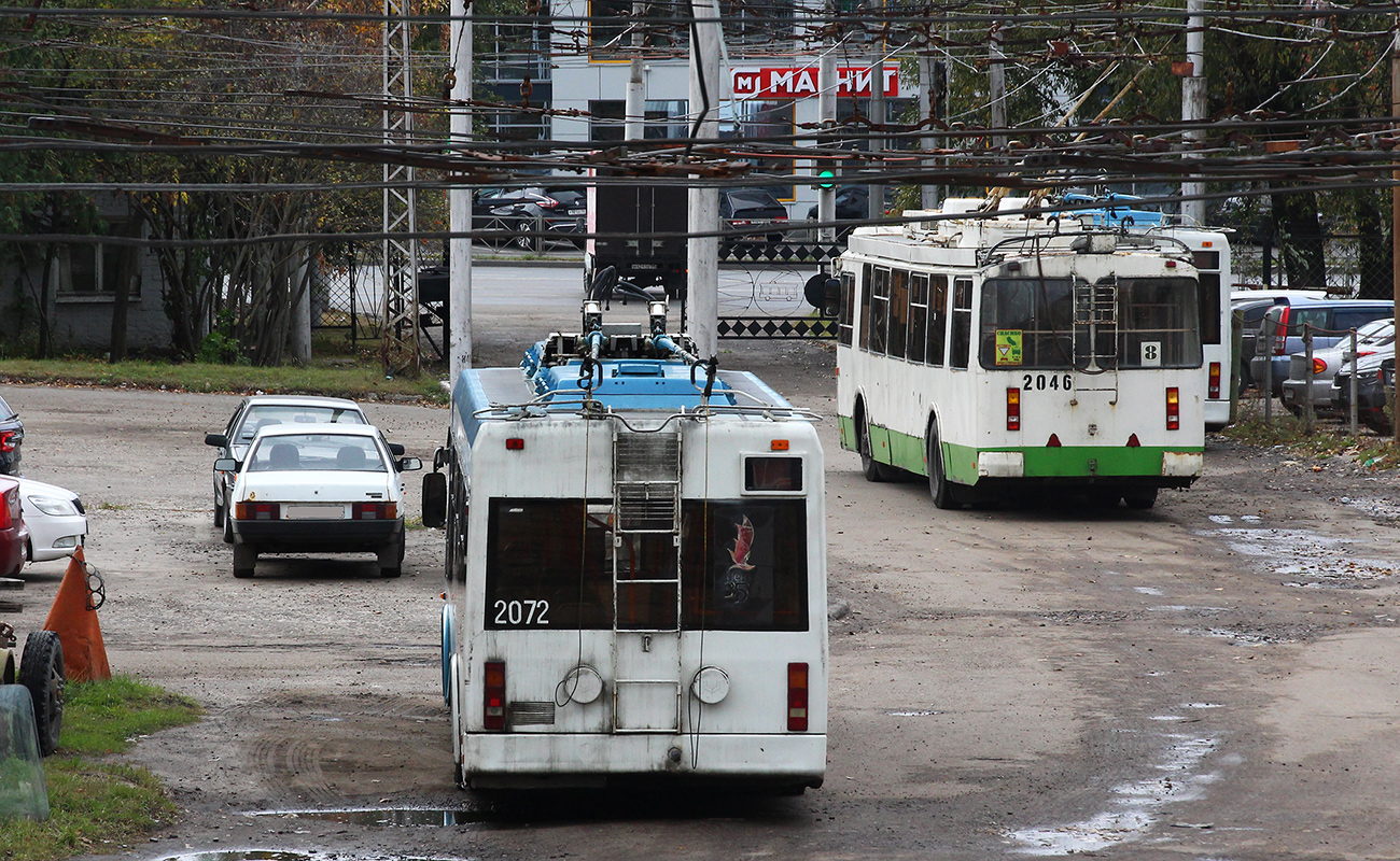 Пенза, БКМ 321 № 2072; Пенза, ЗиУ-682Г-016.02 № 2046; Пенза — Троллейбусные депо/парки