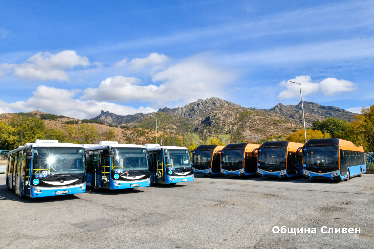 Sliven, SOR EBN 9.5 nr. 0123; Sliven — Official presentation of the new "SOR" electric buses and trolleybuses — 19.10.2023