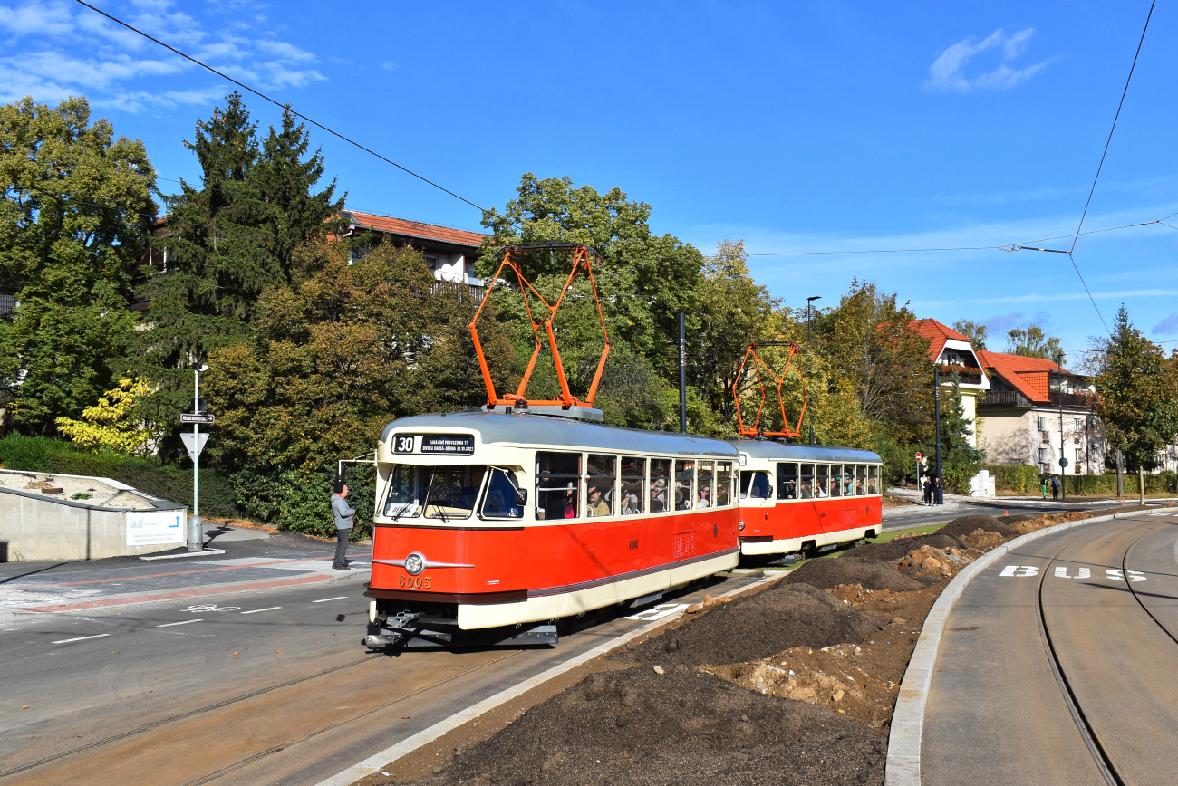 Прага, Tatra T2R № 6003; Прага — Строительство и oткрытие новой трамвайной линии Divoká Šárka — Dědina