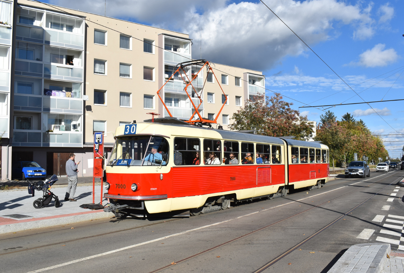 Прага, Tatra K2 № 7000; Прага — Строительство и oткрытие новой трамвайной линии Divoká Šárka — Dědina