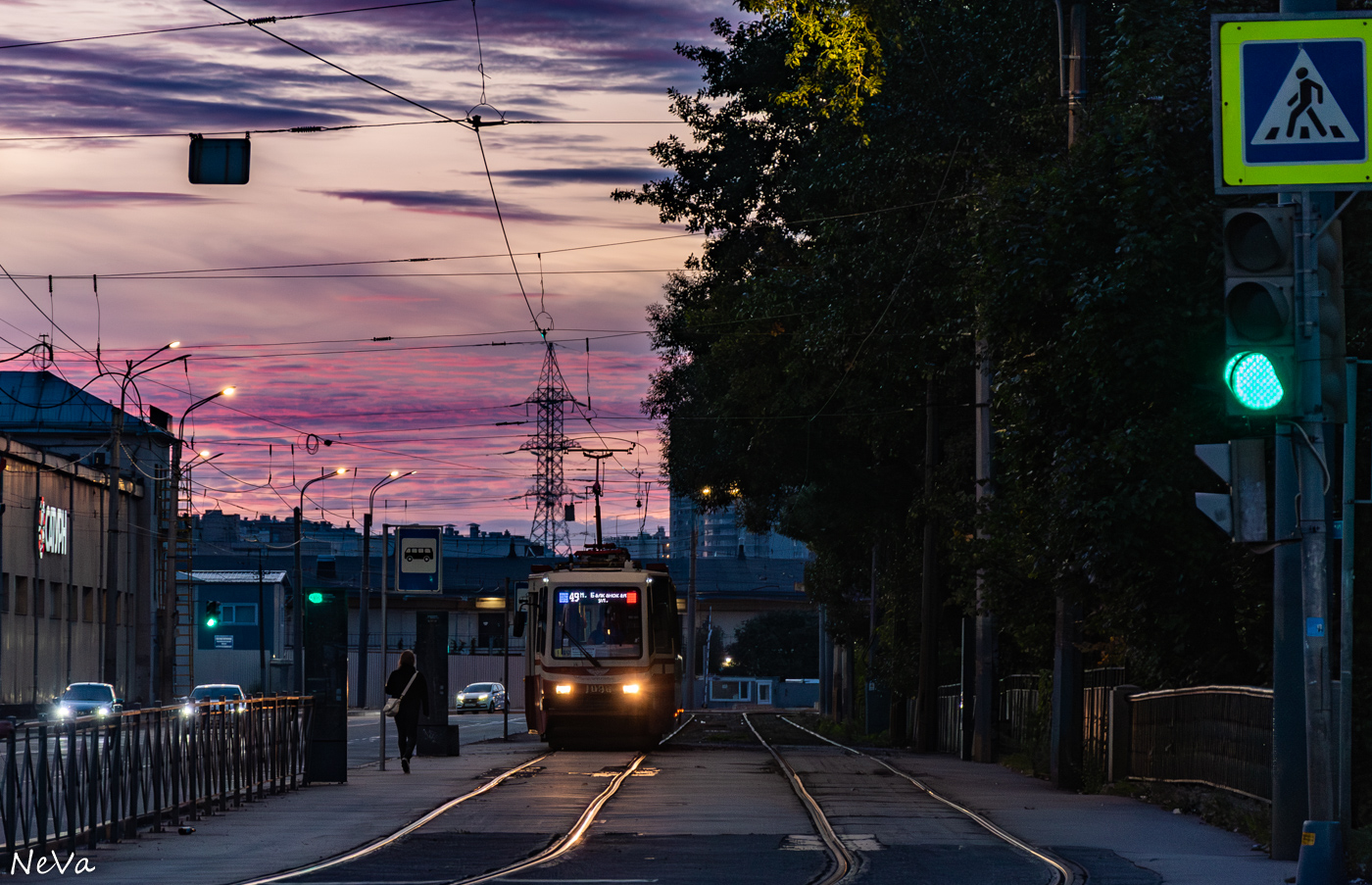 Санкт-Петербург, ЛВС-86К № 1098; Санкт-Петербург — Трамвайные линии и инфраструктура