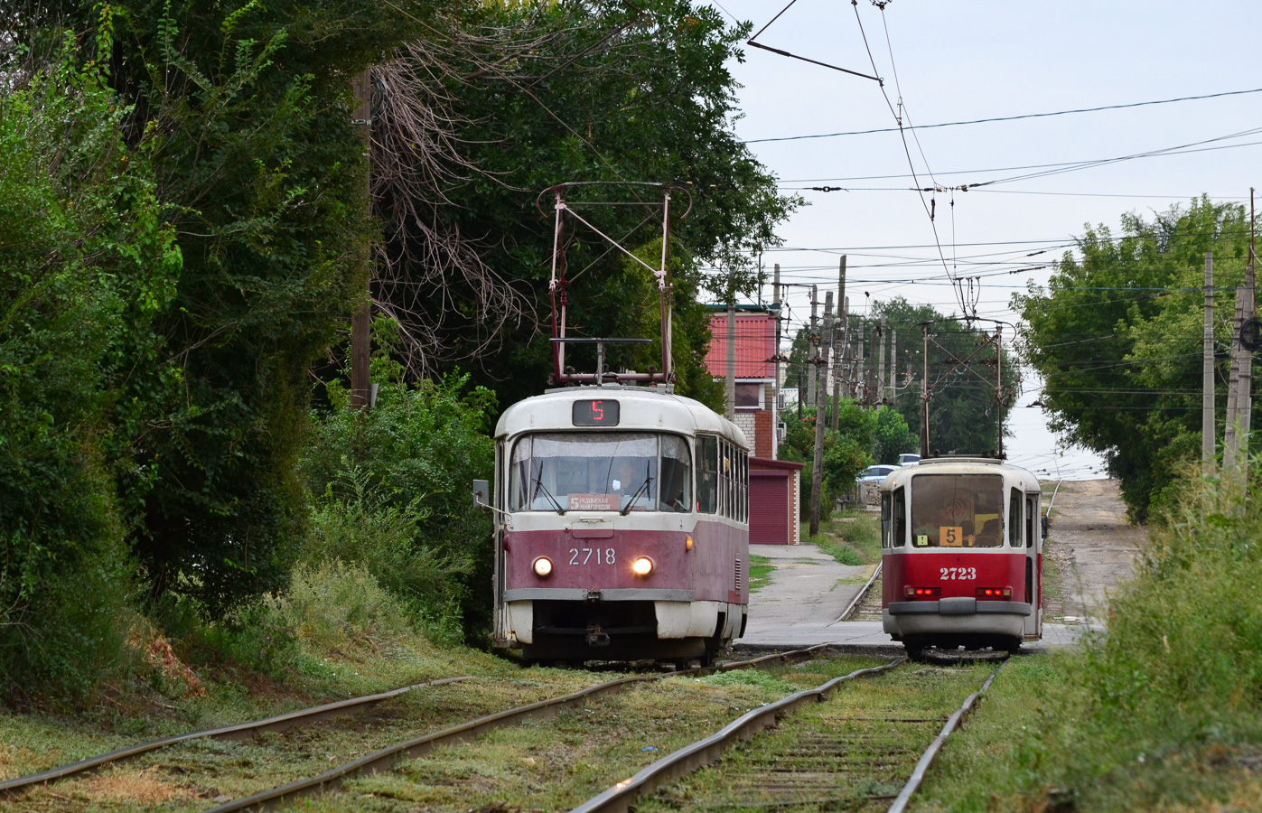 Волгоград, Tatra T3SU № 2718; Волгоград, Tatra T3SU № 2723