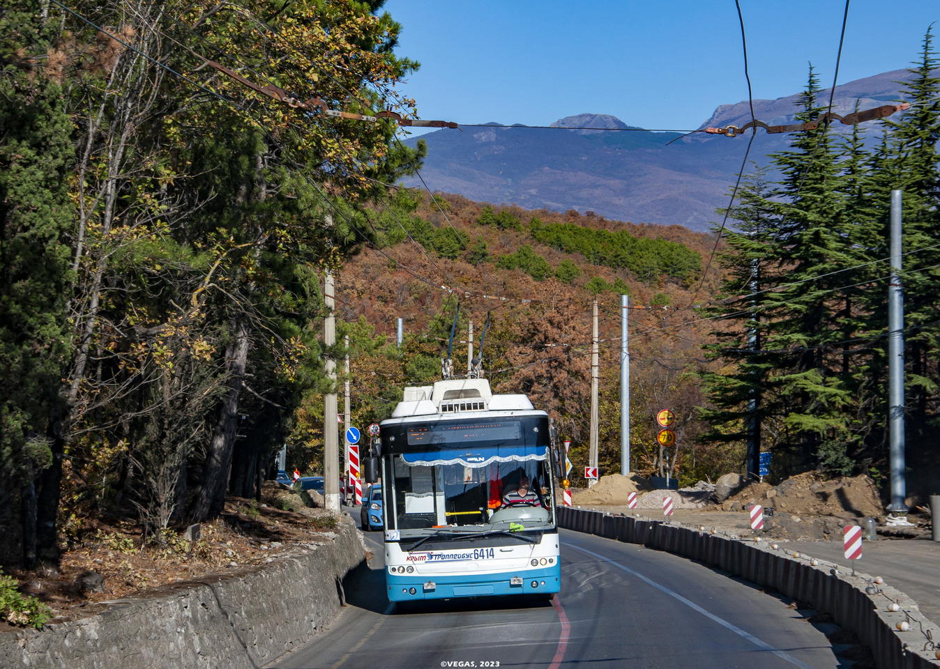Crimean trolleybus, Bogdan T70115 № 6414; Crimean trolleybus — Reconstruction of the South Coast Highway (2023 —....)