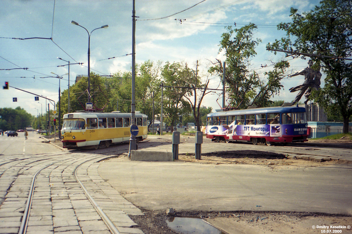Москва, Tatra T3SU № 2484; Москва, Tatra T3SU № 2912; Москва — Строительство и ремонты