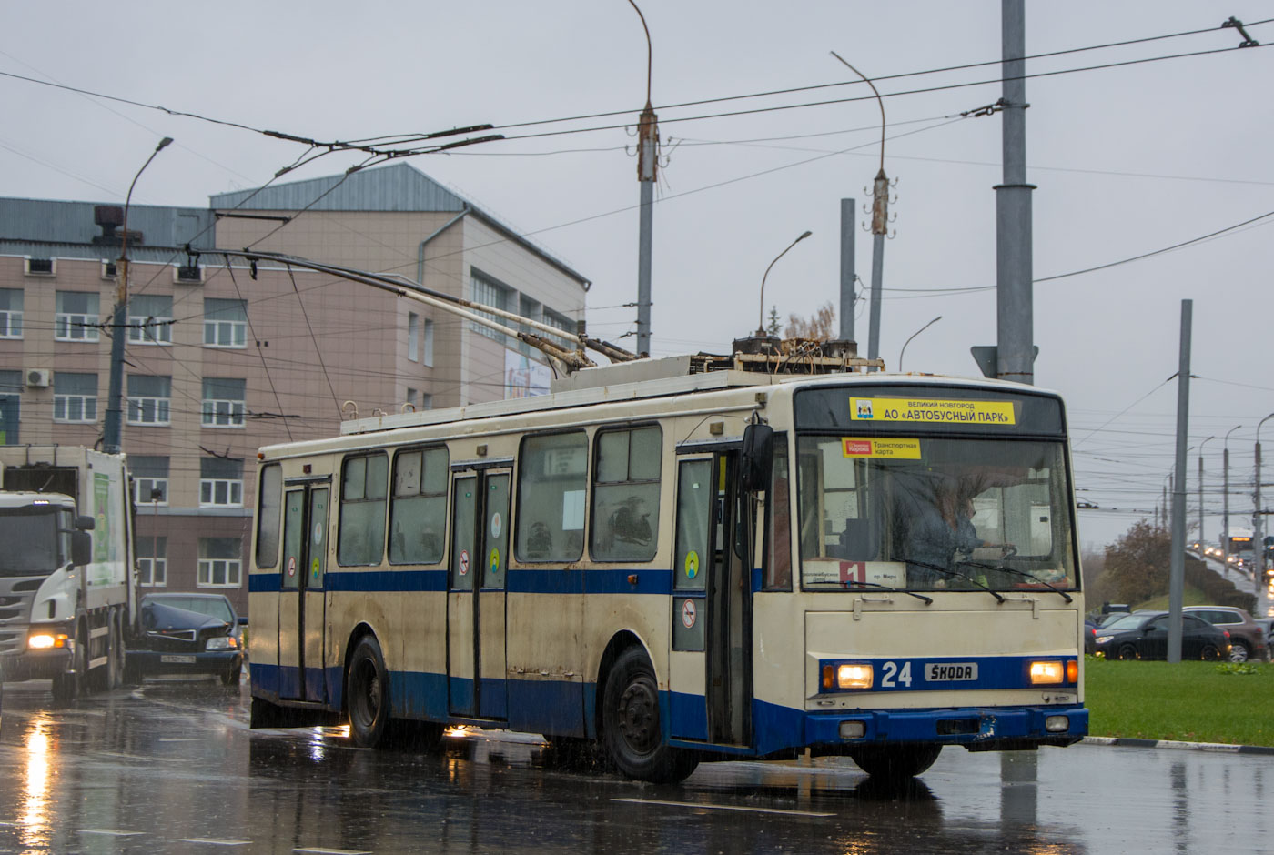 Великий Новгород, Škoda 14TrM (ВМЗ) № 24