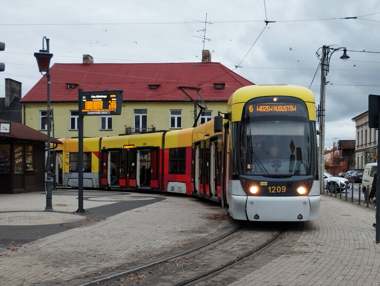 Łódź, Bombardier Cityrunner № 1209; Łódź — Loops and terminuses; Łódź — Suburban trams — Zgierz
