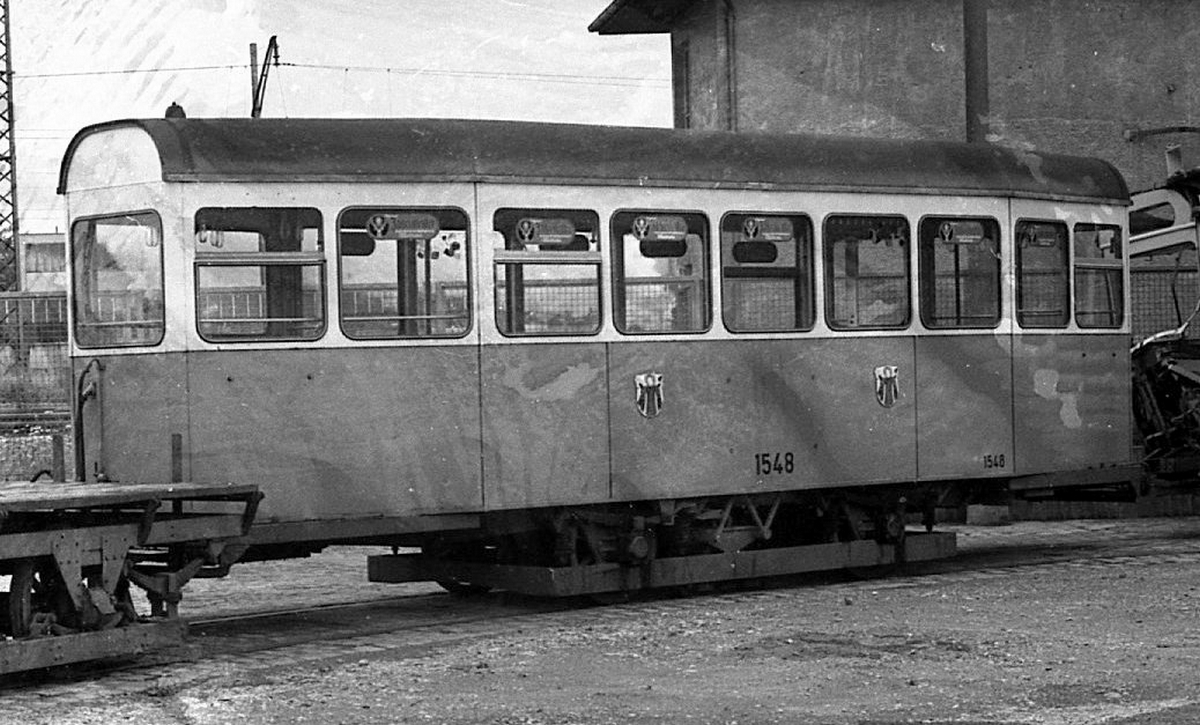 Мюнхен, Двухосный прицепной вагон № 1548; Мюнхен — Старые фотографии